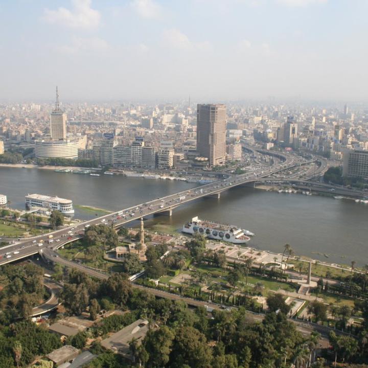 View of the Nile in Cairo