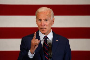 Former Vice President Joe Biden speaks in 2020
