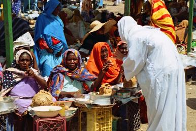 Women in market, Khartoum