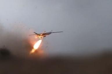 Take-off of claimed Saraya al-Ashtar April 27, 2024 drone attack on Israel