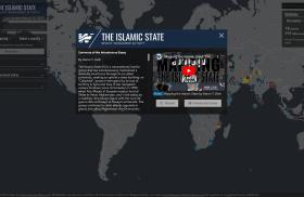 Screenshot of The Washington Institute's Islamic State interactive map