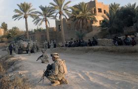US Army soldiers on patrol in Iraq