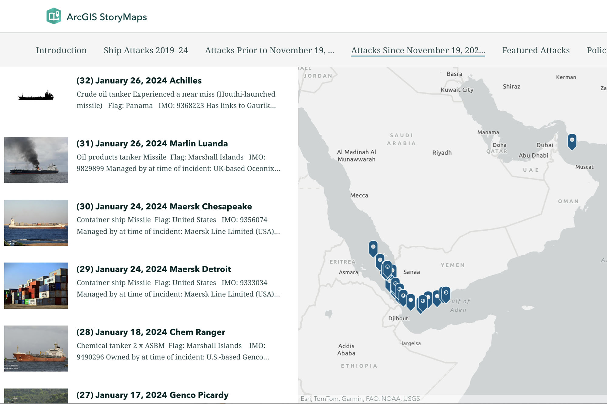 Ready go to ... https://www.washingtoninstitute.org/policy-analysis/tracking-maritime-attacks-middle-east-2019 [ Tracking Maritime Attacks in the Middle East Since 2019]