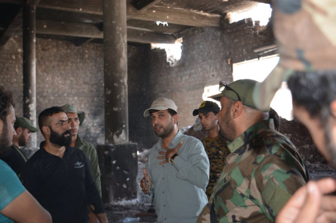 Harakat al-Abdal leader Abu Akram al-Majdi near Idlib, Syria, 2016