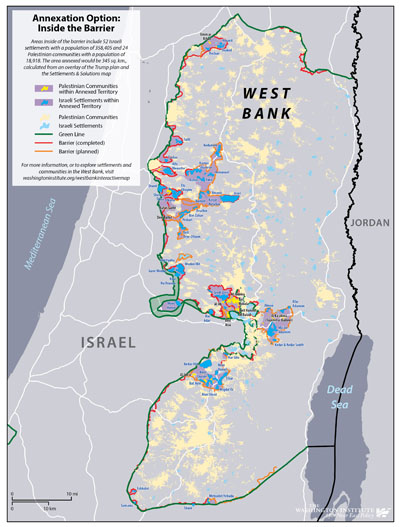 Mapping West Bank Annexation Territorial And Political Uncertainties The Washington Institute