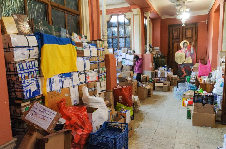 Humanitarian aid supplies in Lviv, Ukraine - Source: Reuters