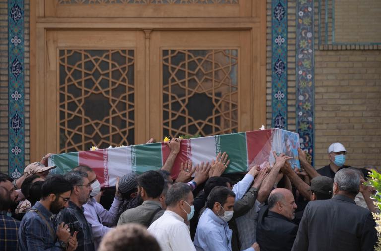 Funeral in Tehran for a slain IRGC colonel