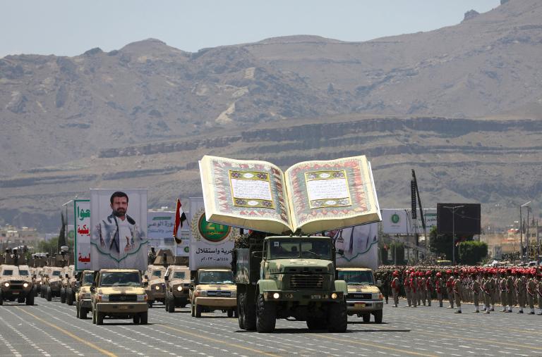 Houthis parade through Sanaa to mark anniversary of coup, September 2023