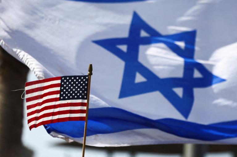 Israeli and US flags - source: Reuters