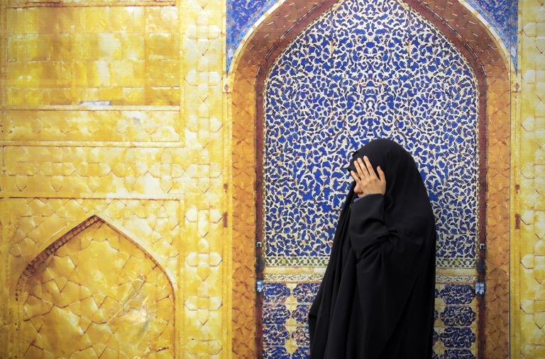 Iranian woman in Mehran, Iran