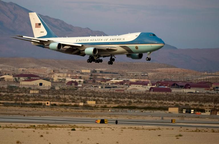 Air Force One landing - source: Department of Defense
