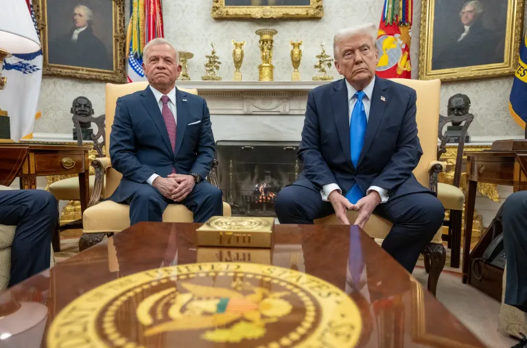President Trump and King Abdullah Meeting