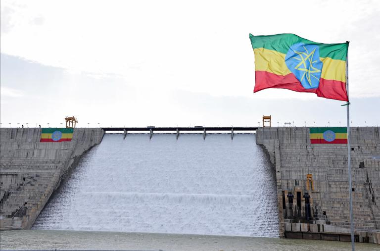 Photo of Ethiopia's Grand Renaissance Dam, September 2025.