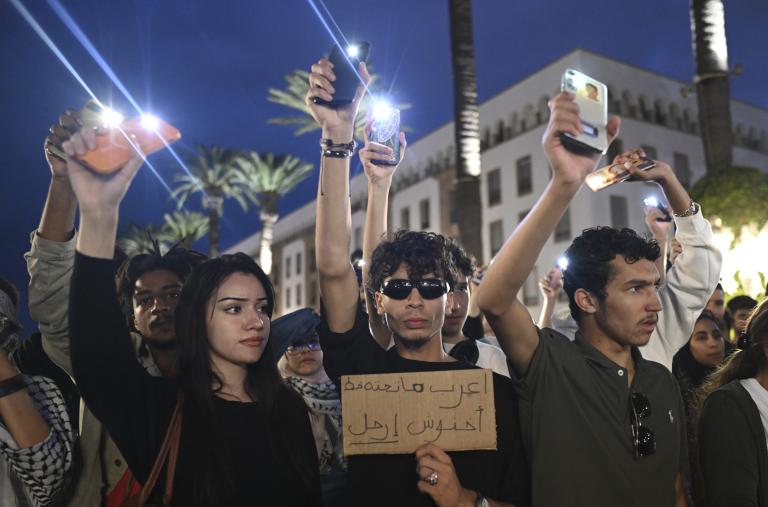 Moroccan youth protest in Rabat in 2025 - source: Reuters