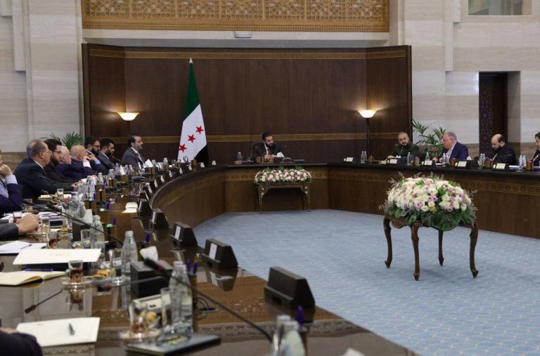 Syrian President Sharaa chairs a cabinet meeting in Damascus - source: Reuters
