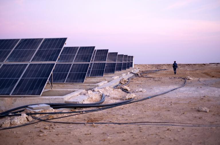 A solar field in Morocco - source: Reuters