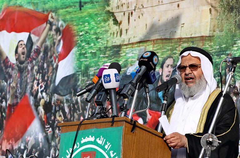 A member of Jordan's Muslim Brotherhood speaks - source: Reuters