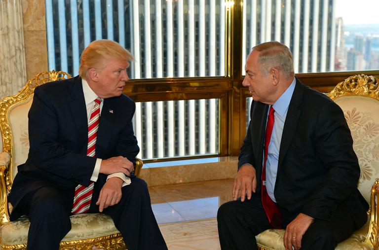 President Donald Trump meeting with Prime Minister Benjamin Netanyahu of Israel - source: Reuters