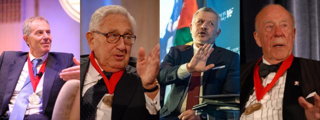 Scholar-Statesman Award Honorees Blair, Kissinger, Abdullah, and Shultz 