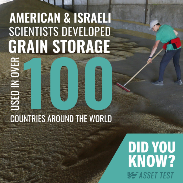 American & Israeli scientists developed grain storage used in over 100 countries