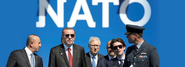 Turkish President Erdogan at a NATO summit