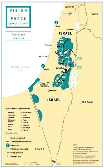 Among The Maps President Trump S Vision Vs An Israeli Proposal The Israel Map 2