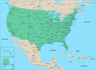 US Government map of the United States of America