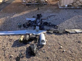 Al-Asad drone wreckage, January 4, 2022