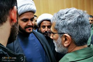 Akram al-Kaabi in Tehran in January 2020, publicly meeting Soleimani's successor, Esmail Qaani. 