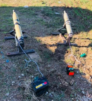 107mm rockets found unfired at Barazi on January 15, 2022