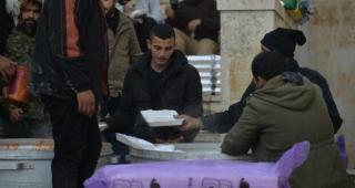 A PMF mobile kitchen in Aleppo