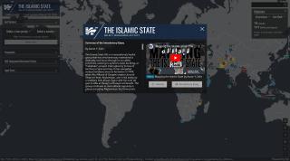 Screenshot of The Washington Institute's Islamic State interactive map