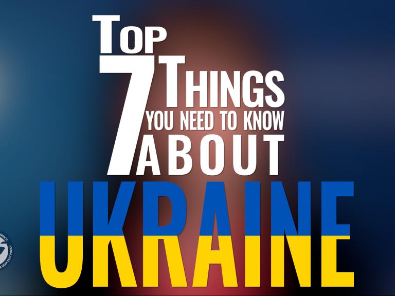 Video title card for Top 7 Things You Need to Know about Ukraine - source: TWI