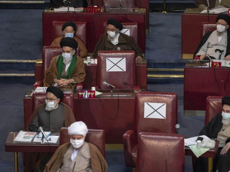 Clerics gather in a bi-annual meeting of Iran's Assembly of Experts - source: Reuters