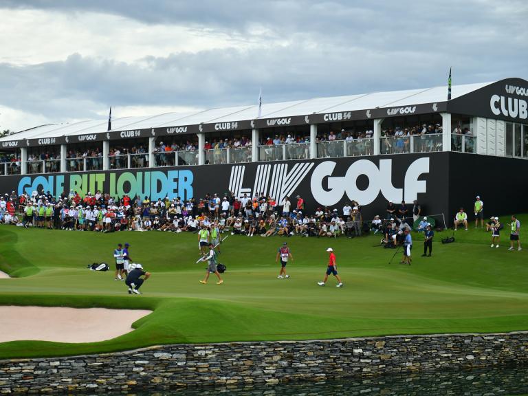 A view of the 18th hole of a 2022 LIV Golf tournament in Thailand - source: Reuters