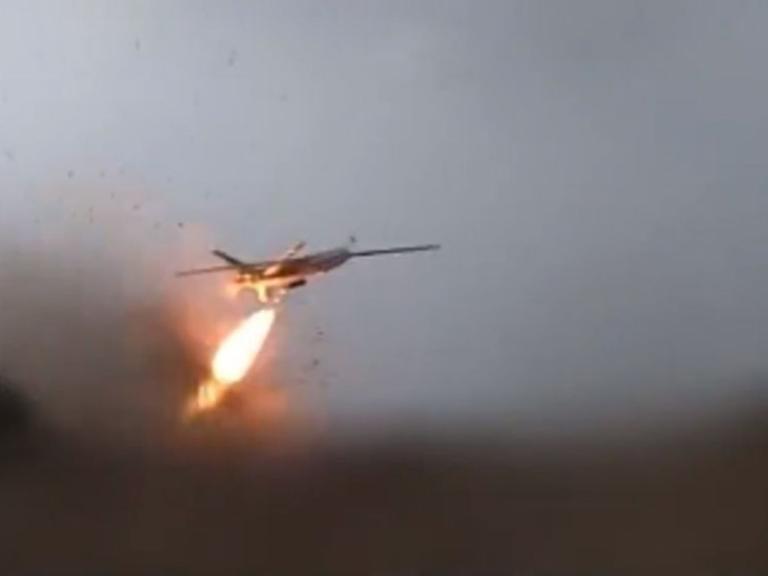 Take-off of claimed Saraya al-Ashtar April 27, 2024 drone attack on Israel