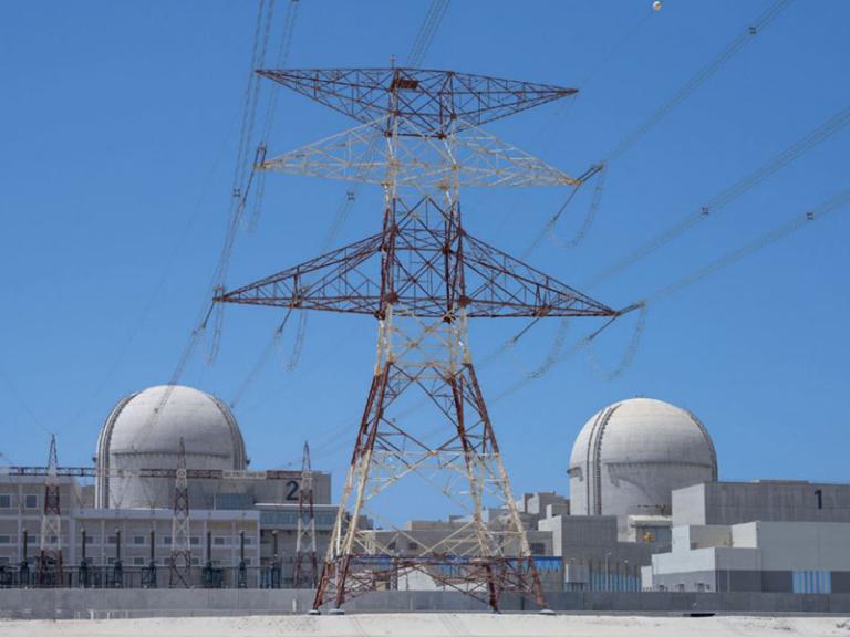Photo of the Barakah nuclear power plant in the United Arab Emirates.