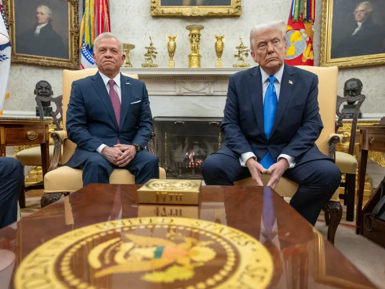 President Trump and King Abdullah Meeting