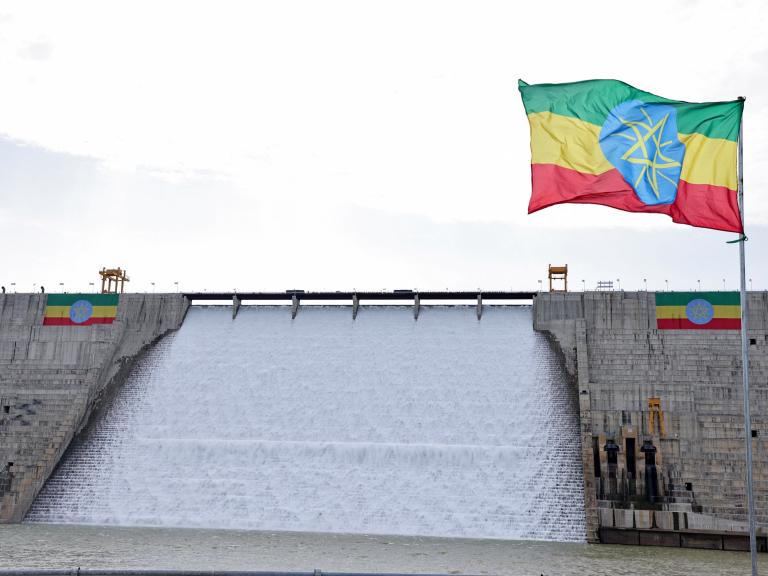 Photo of Ethiopia's Grand Renaissance Dam, September 2025.