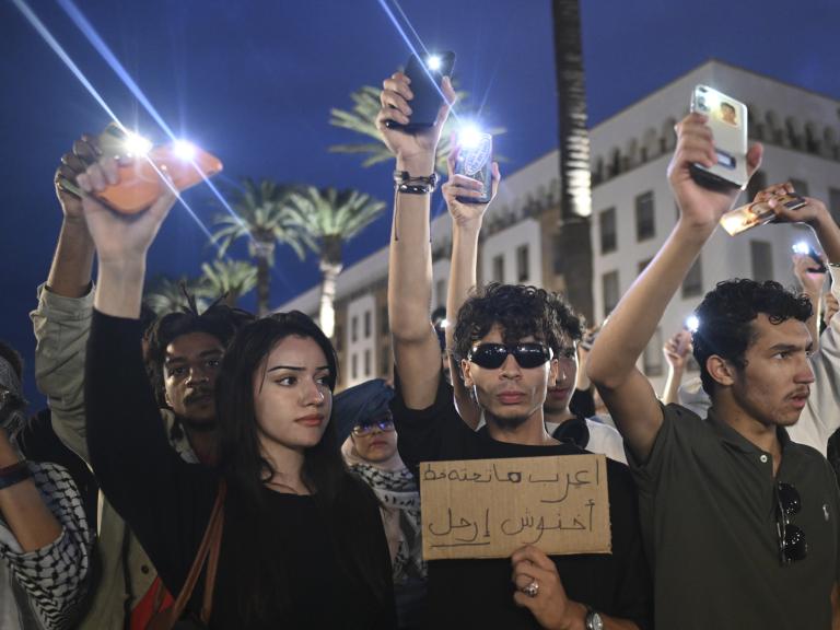 Moroccan youth protest in Rabat in 2025 - source: Reuters