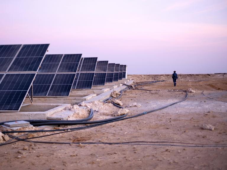 A solar field in Morocco - source: Reuters