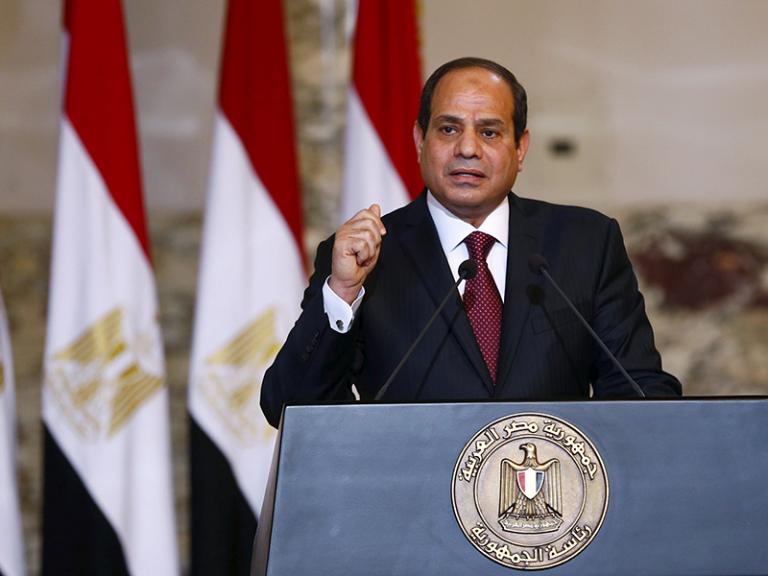 Egyptian president Sisi speaks