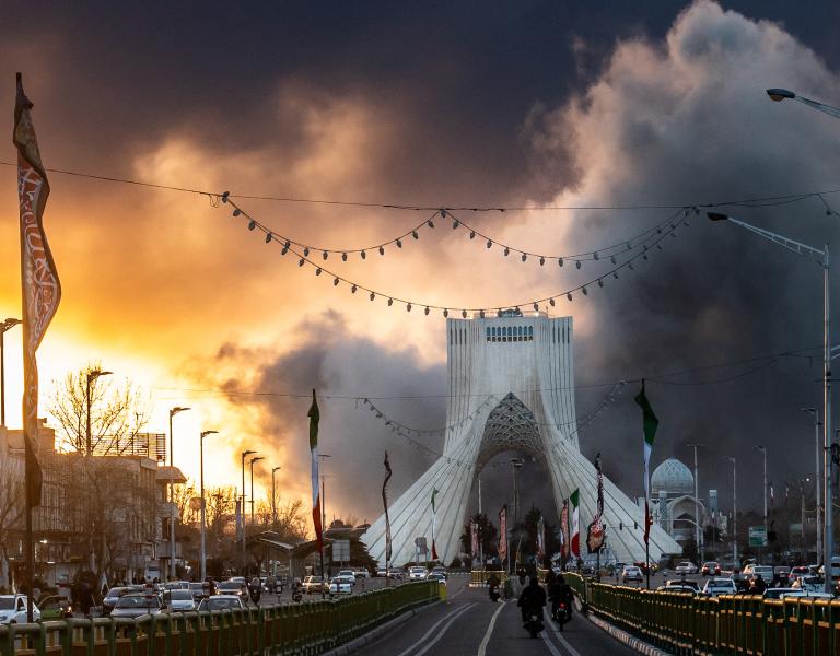 Smoke billows over downtown Tehran as U.S. and Israeli airstrikes continue in 2026 - source: Reuters