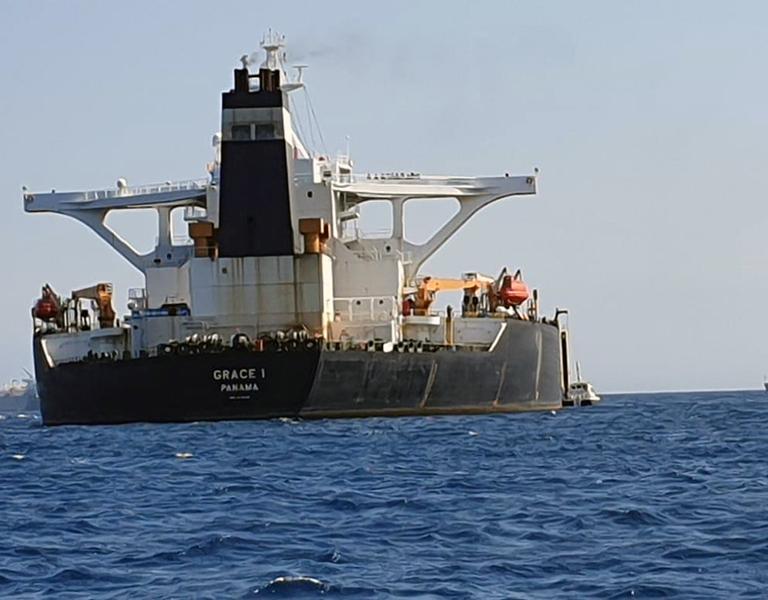 A Panamanian-flagged oil tanker in the Persian Gulf - source: Reuters