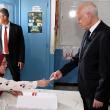 President Kais Saied of Tunisia casts a vote in the July 2022 constitutional referendum.