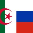 Illustration of the Algerian and Russian flags