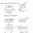 Signature page of the Oslo II Accords agreement - source: U.S. Government
