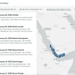 Screenshot excerpt of a StoryMap covering maritime attacks in the Middle East.