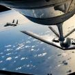 A USAF B-2 Spirit bomber refuels in flight - source: Department of Defense