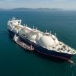 Photo of an LNG tanker at sea.